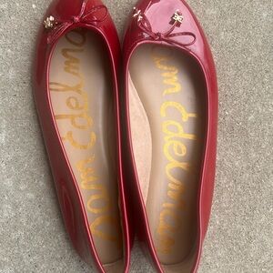 Sam Edelman Glossy Red Flats